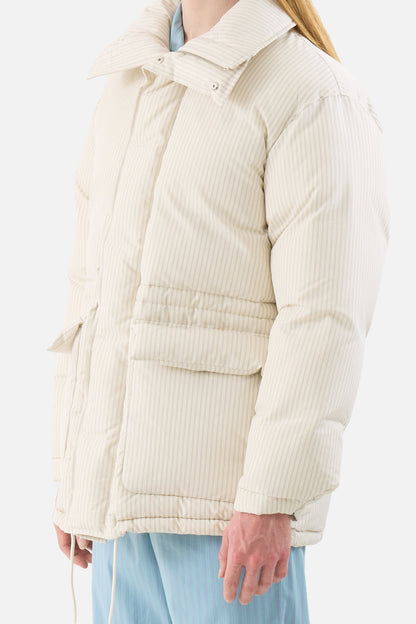 x Auralee Stripe Down Jacket